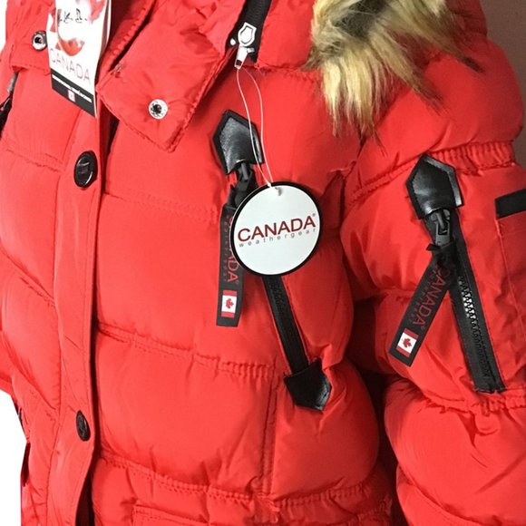 Canada Weather Gear Red Sherpa-Lined Hooded Parka - Picture 9 of 15